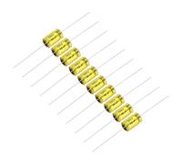 sourcing map 10 condensadores electrolíticos no polarizados de 10uF 100 V, condensador divisor de frecuencia de audio de aluminio de 20 mm x 10 mm para proyectos de audio de bricolaje, altavoces de