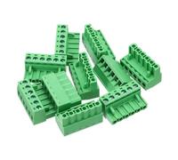 sourcing map 10 conectores de bloque de terminales de tornillo de montaje en PCB de 6 pines de 5,08 mm, conectores de placa de circuito de paso para electrodomésticos, proyectos industriales
