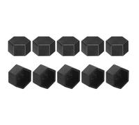 sourcing map 10 cubiertas de tuerca hexagonal, M8 x 13 x 9 mm, tapa de protección de tuerca de plástico, tornillos hexagonales para muebles de interior y exterior, decoración de pernos automotrices
