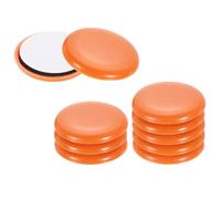 sourcing map 10 deslizadores de muebles, 1-3/4 pulgadas, redondos, autoadhesivos, almohadillas para muebles, protectores de suelo para azulejos de vinilo y suelos de madera dura, color naranja