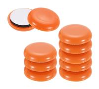 sourcing map 10 deslizadores de muebles, 2,5 cm, redondos, autoadhesivos, almohadillas para muebles, protectores de suelo para azulejos de vinilo y suelos de madera dura, color naranja
