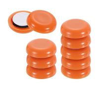 sourcing map 10 deslizadores de muebles, protectores de suelo redondos autoadhesivos de 3/4 pulgadas para moqueta, vinilo, suelos de madera dura, color naranja