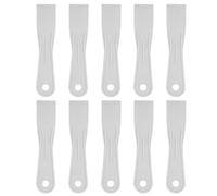 sourcing map 10 espátulas de masilla de 1.6 pulgadas de ancho y 1.7 mm de grosor de plástico flexible para pegar paneles de yeso, esparcir pintura, arañazos en la pared, color gris