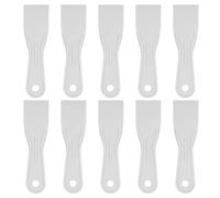 sourcing map 10 espátulas de masilla de 5 cm de ancho y 1,7 mm de grosor, de plástico flexible, para pegar yeso, esparcir pintura, arañar la pared, color gris