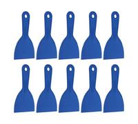 sourcing map 10 espátulas de plástico flexible de 4 pulgadas de ancho, herramienta de raspador de pintura para pegar paneles de yeso, esparcir pintura, arañazos en la pared, color azul