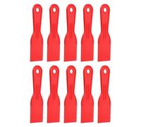 sourcing map 10 espátulas de plástico flexible de 5 cm de ancho, herramienta de raspador de pintura para pegar paneles de yeso, esparcir pintura, arañar la pared, color rojo