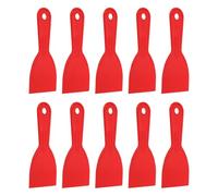 sourcing map 10 espátulas de plástico flexible de 7,6 cm de ancho, herramienta de raspador de pintura para pegar paneles de yeso, esparcir pintura, rascar la pared, color rojo