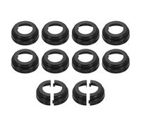 sourcing map 10 faldones de poste de plástico de 3.54 pulgadas, cubierta de base de poste de estilo dividido, soportes de decoración redondos para tubo de diámetro exterior de 1.9 pulgadas para valla