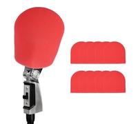 sourcing map 10 fundas de espuma para filtro PodMic, fundas de micrófono, fundas de espuma clásica, retro, dinámica, para micrófono, parabrisas para KTV, sala de grabación, actuaciones en escenario