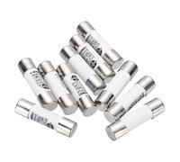 sourcing map 10 fusibles de soplado rápido de 380 V 16 A, fusibles de cartucho de cerámica, fusible de microondas, protección de corriente, tipo F, 10 x 38 mm, para uso industrial eléctrico