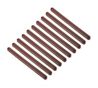 sourcing map 10 guías de cajón de 235 mm, rieles de plástico para cajones, rieles guía ranurados montados en los laterales para cajones de gabinete, mesitas de noche, armarios y aparadores (marrón)