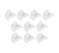 sourcing map 10 guías de costura para borde de costura a mano, 4 mm, regla de guía de calibre de costura para acolchar, tela, cuero, dobladillo, manualidades, color blanco
