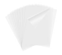 sourcing map 10 hojas de acetato transparente A4, 11.7 x 8.3 pulgadas, 0.3 mm de grosor, resistentes al calor, hojas de plástico de PVC transparente en blanco para manualidades, manualidades, tarjetas