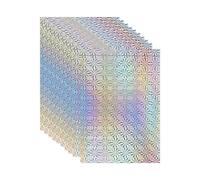 sourcing map 10 hojas de papel de aluminio metálico, A4 de grosor de 250 g/m², papel de cartulina de 8.3 x 11.7 pulgadas, hojas de papel brillante con purpurina para manualidades, álbumes de recortes
