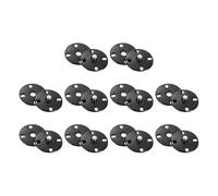 sourcing map 10 juegos de botones a presión de costura, botones invisibles de 18 mm, cierres de metal para coser a presión, aleación de zinc para ropa, manualidades, color negro