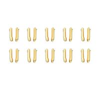 sourcing map 10 Juegos Doble Abrir Cremallera Reparar Cierre Kits, #5 Insertar Pasadores para Chaqueta Abrigo Dos Vías Separación Cremalleras, Dorado Tono