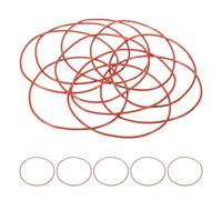 sourcing map 10 juntas tóricas de silicona AS568 AS-043, durómetro de 70 A, diámetro interior de 3-1/2 pulgadas, diámetro exterior de 3-5/8 pulgadas, junta de sellado de 1/16 pulgadas de ancho para