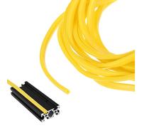 sourcing map 10 m / 32.8 pies de extrusión de aluminio con ranura en U, sello plano, tira de protección contra el polvo inserto para ranura de 8 mm 3030, impresora 3D de perfil de aluminio serie 4040