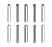 sourcing map 10 pasadores cilíndricos de acero inoxidable de 1/16 x 3/8 pulgadas, pasadores de soporte de estante cilíndricos de metal para litera, muebles de estantería, tono plateado