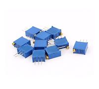 sourcing map 10 PC potenciómetro multivuelta 3296W 50K ohm resistencia variable ajustable