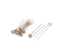 sourcing map 10 Pcs 5-10K ohm LDR Resistor de Luz-Dependienteo para operación de GL5516