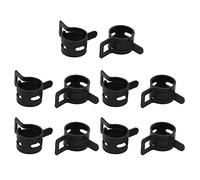 sourcing map 10 Pcs Abrazadera De Resorte De 10 mm Tipo De Banda Elástica Acción Del Tubo Flexible De Combustible Con Aire A Baja Presión Pinza Clip