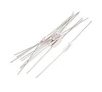 sourcing map 10 pcs cables axiales de metal fusibles térmicos de temperatura Celsius 125 AC 250V 2A
