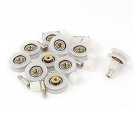 sourcing map 10 Pcs redondo rodamiento para polea de ranura guía 22 mm