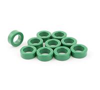 sourcing map 22mm x 14mm x 8mm Transformador De Potencia Ferrita Toroide Núcleos Verde 10 Piezas