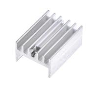 sourcing map 10 Piezas 20mm x 15mm x 10mm TO-220 Aluminio Termorretráctil