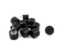 sourcing map 10 Piezas 3V-5V-12V 2 Terminales Pasivo Zumbador Electrónico 12mmx8.5mm