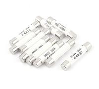 sourcing map 10 Piezas 500V 30A Baja Rotura Capacidad 6x30mm Cartucho Cerámica Fusibles
