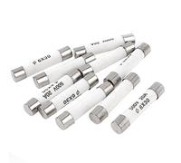 sourcing map 10 Piezas 6mmx30mm 20A Acción Rápida Cerámica Fusible Enlace 500V