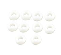 sourcing map 10 piezas de 8 mm de diámetro interior con arandelas de goma resistentes blancas
