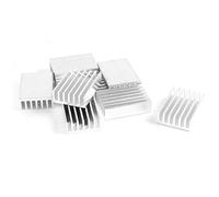 sourcing map 10 Piezas de Aluminio disipador de Calor Fin 20 milímetros x14 mm x6 mm para Mosfet IC