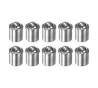 sourcing map 10 piezas de émbolo de bola de 8 x 9 mm, acero inoxidable 304, cuentas de posicionamiento de precisión, émbolos de resorte, pestillo de bola para puertas, dispositivos mecánicos,