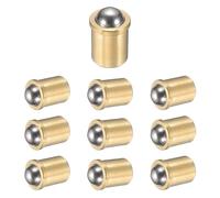 sourcing map 10 piezas de émbolo de bola de acero inoxidable 304, 8 mm de diámetro. Pestillo de bola de ajuste suave, émbolo de resorte de posicionamiento de precisión 70 N para dispositivos