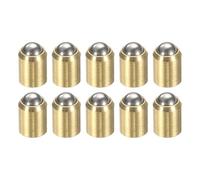 sourcing map 10 piezas de émbolos de resorte de punta de bola de 4 x 5 mm, cuentas de posicionamiento sin paso, émbolos de resorte de bola, pestillo de bola para puerta, armario, dispositivos