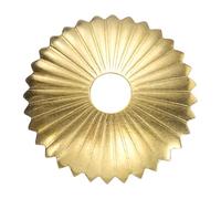 sourcing map 10 piezas de placa trasera de latón radial de 1.1 pulgadas, juntas clásicas de decoración de muebles para armarios, cajones, puertas de armario