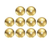 sourcing map 10 piezas de placa trasera de latón radial de 1.54 pulgadas, juntas clásicas de decoración de muebles para armarios, cajones, puertas de armario