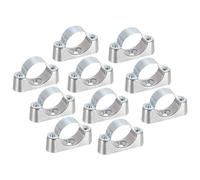 sourcing map 10 Piezas de Soporte de Tubería, Abrazadera de Soporte de Tubería para Tubería de 1-1/2" (38 mm), Montaje en Pared, Abrazaderas Rígidas para Tuberías de Metal y Pvc.