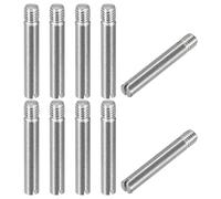 sourcing map 10 Piezas Pasador Cilíndrico Ranurado M3 x 20mm de Acero Inoxidable 304, Pasador de Localización de Rosca Externa, Pasador Roscado para Muebles y Armarios