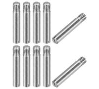 sourcing map 10 Piezas Pasador Cilíndrico Ranurado M6 x 35mm de Acero Inoxidable 304, Pasador de Localización de Rosca Externa, Pasador Roscado para Muebles y Armarios