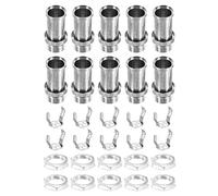 sourcing map 10 Piezas Portalámparas Circlip Bombilla G4 Sujetadores, 11.5x22mm Tamaño M10 Rosca LED Cable Bases Luz Sujetador Soporte para G4 Bombilla Zócalo