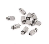 sourcing map 10 Piezas Racor Junta Enlace Adaptador Conector Acoplador Neumática de Aire de Manguera Rápido Adaptadores Montaje de Latón Para Tubos de 4 X 3mm Tubo de Aire