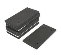 sourcing map 10 Piezas Rectángulo Adhesivo Espuma Reemplazo Lijadora Trasera Alfombrilla