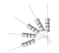 sourcing map 10 piezas Resistencia de película de óxido de metal de 5 vatios Cable axial 30 ohmios ± 5% de tolerancia