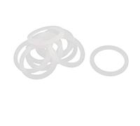 sourcing map 10 Piezas Silicona Juntas Tóricas Sellado Anillos 58 x 45 x 3mm Blanco Sílice Gel