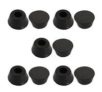 sourcing map 10 Piezas Tapón para Pata de Tapón Redondo para Pata de la Silla de Escritorio con Punta de Goma Protector del Piso 8 mm diámetro Interior Negro