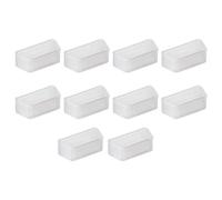 sourcing map 10 Piezas VGA Puerto Silicona Protectores Tapa Cubierta Anti Polvo para DB9, RS232, 15mm x 7mm Claro